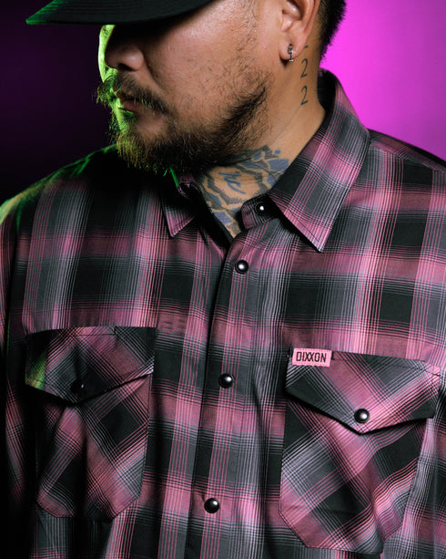 MIDNIGHT VICE BAMBOO SHORT SLEEVE BUTTON UP - MENS